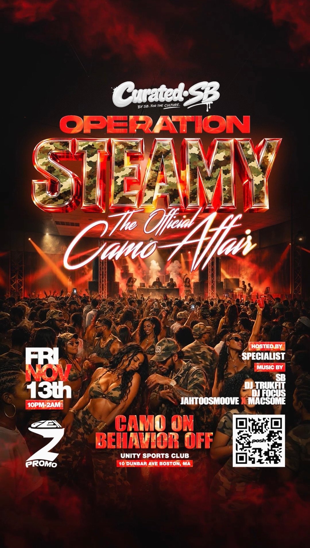 OPERATION: STEAMY 🪖🎖️ 21+ flyer