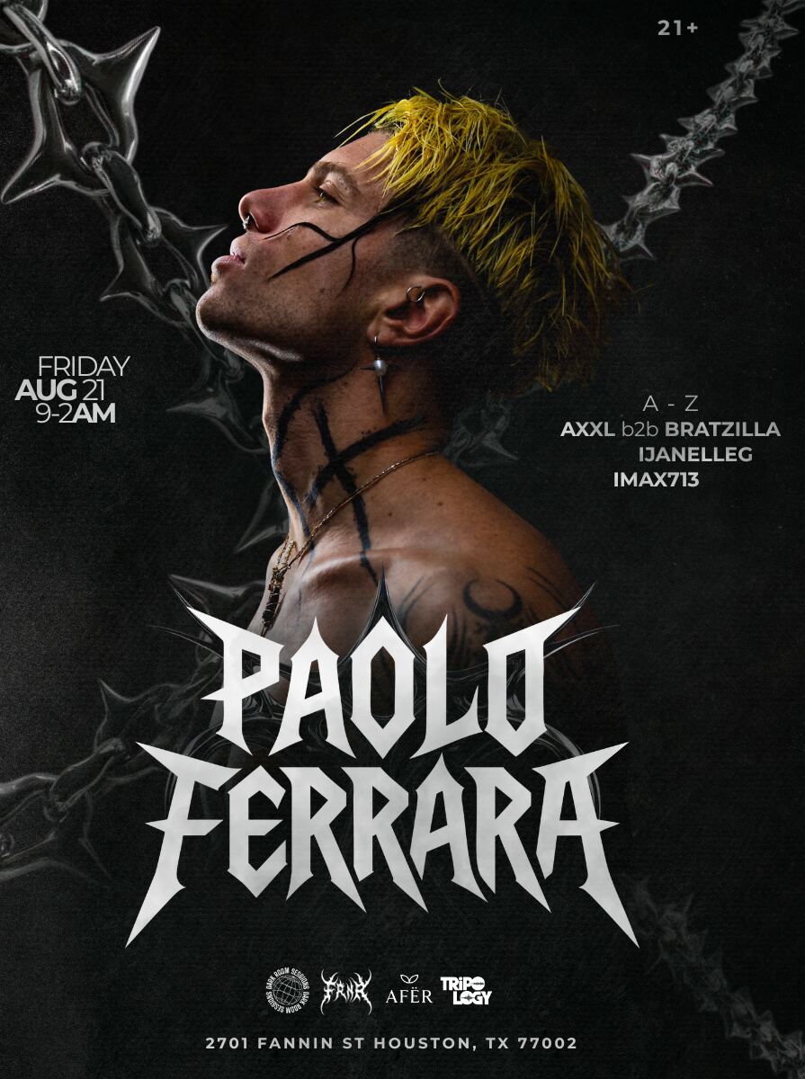 Paolo Ferrara flyer