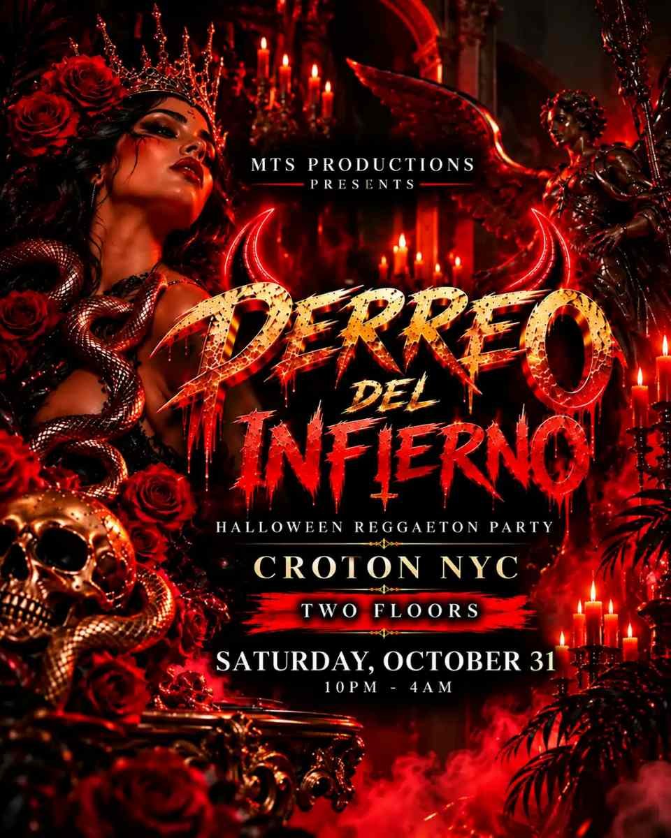Perreo del Infierno: Halloween Reggaeton Party – Croton NYC flyer