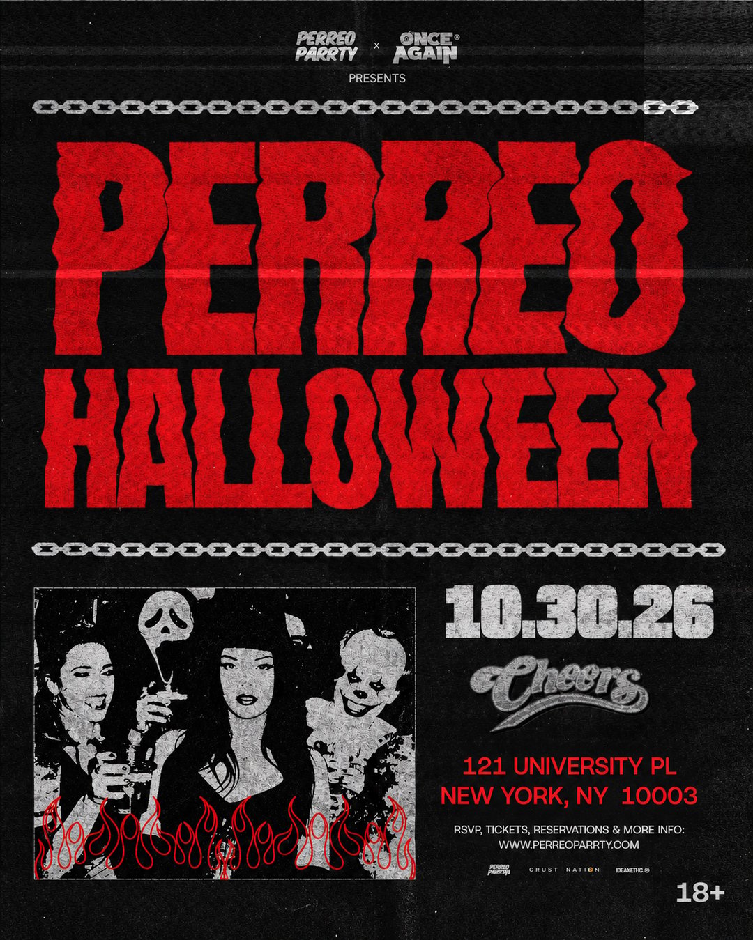 PERREO HALLOWEEN - Latin Reggaeton Dance Party in NYC (18+) flyer