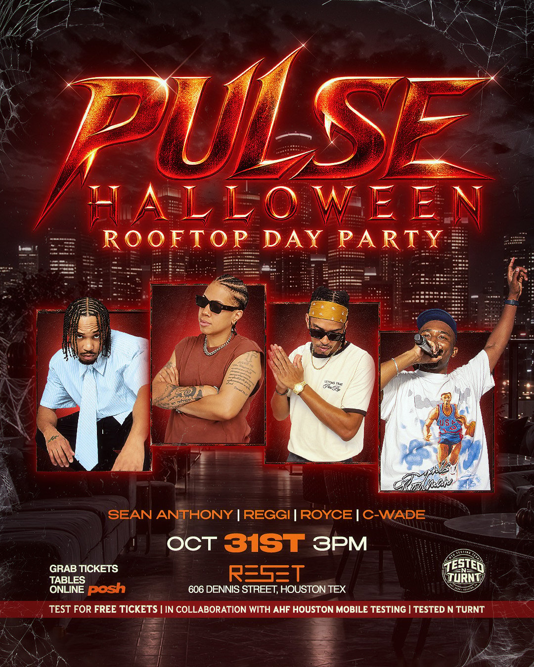 PULSE HALLOWEEN ROOFTOP HALLOWEEN DAY PARTY flyer