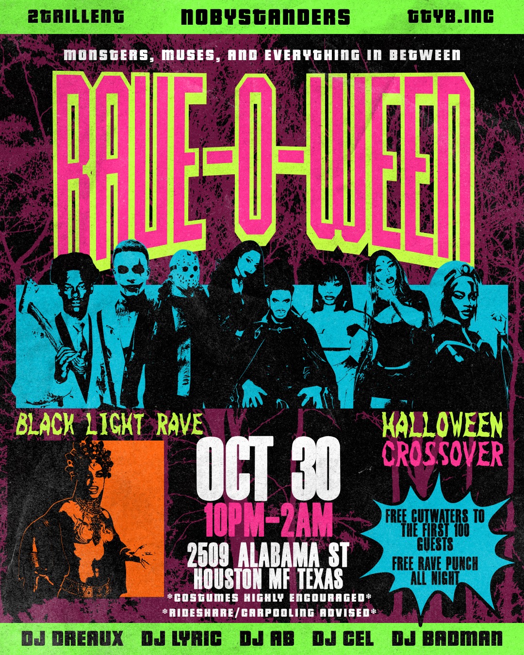 Rave O ween flyer