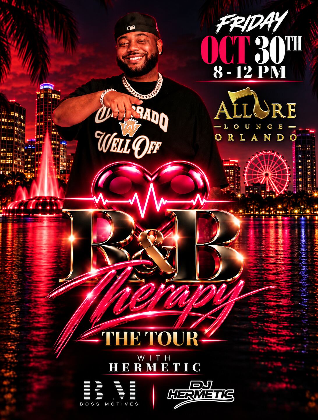 R&B THERAPY: THE TOUR — ORLANDO | DJ HERMETIC flyer
