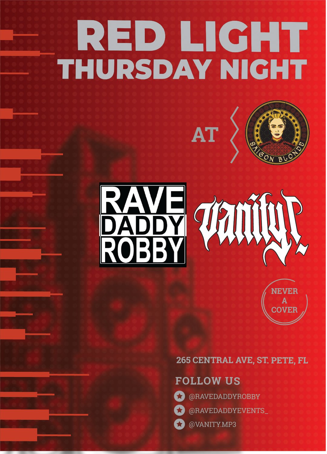 Red Light Thursday Nights flyer