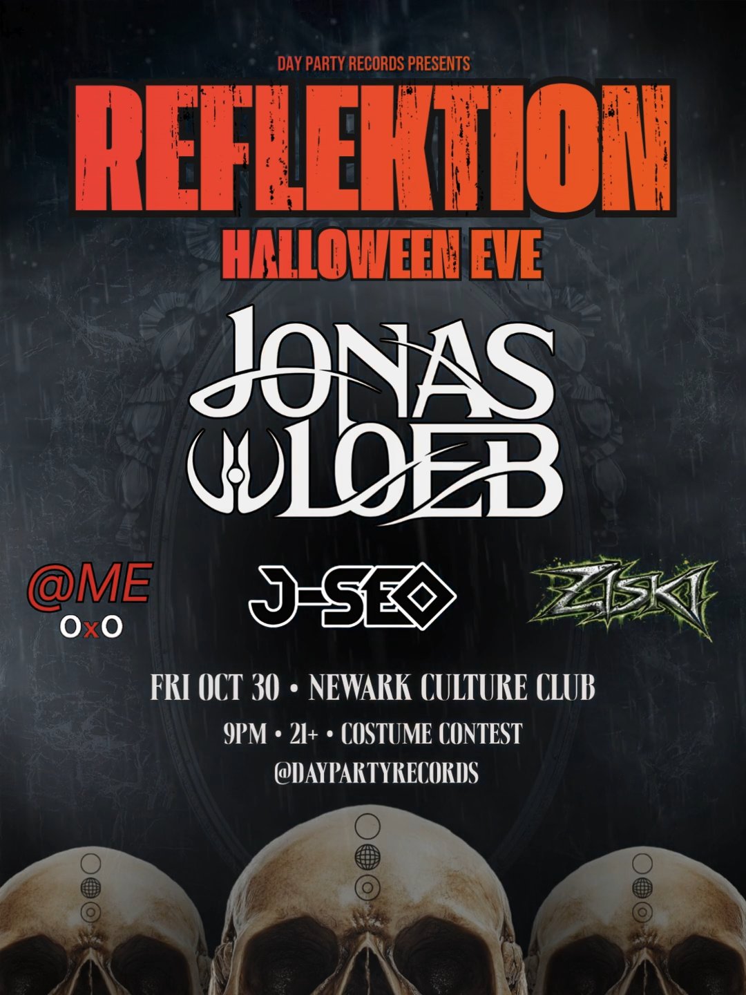 REFLEKTION: Halloween Eve flyer