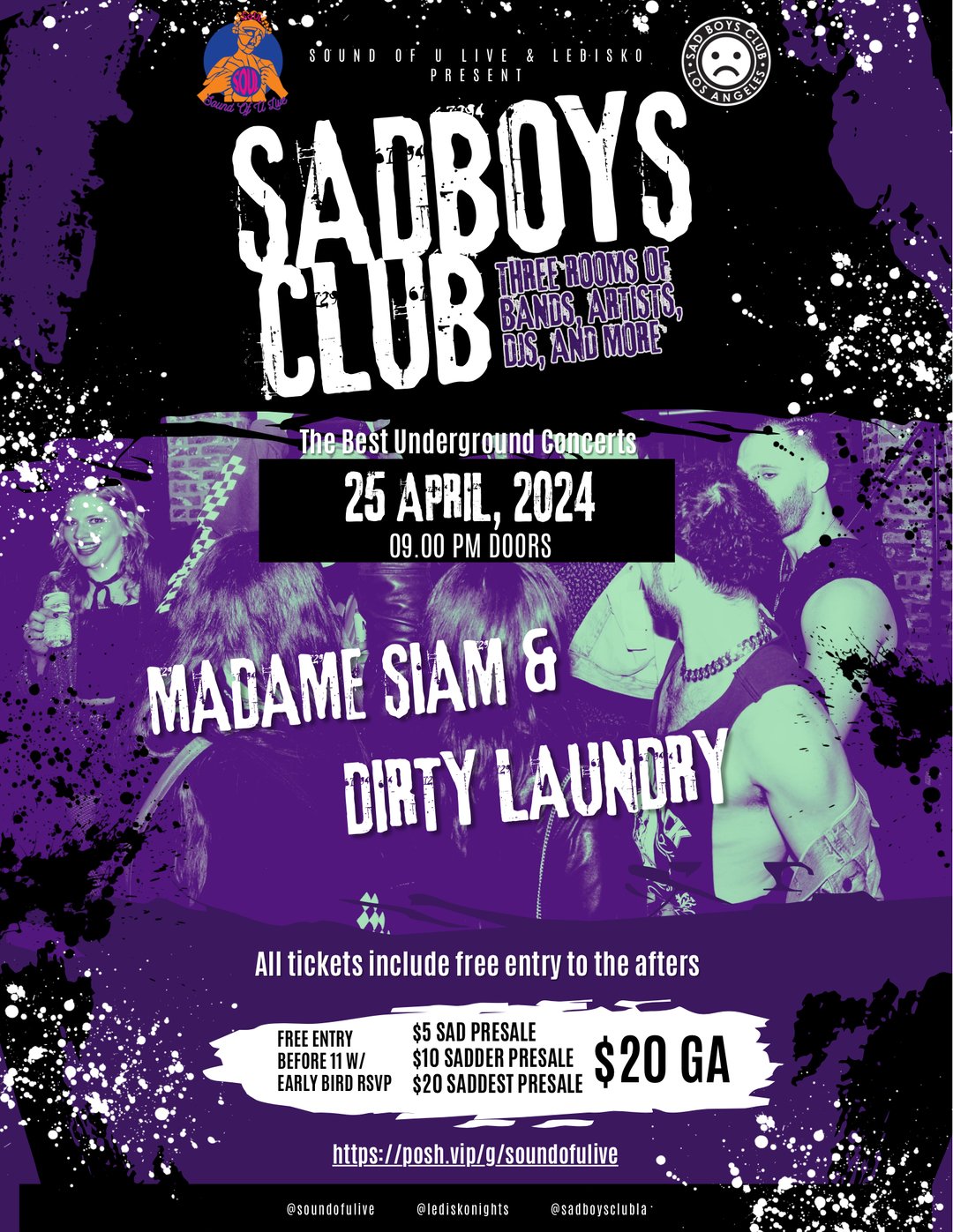 Sadboys Club flyer
