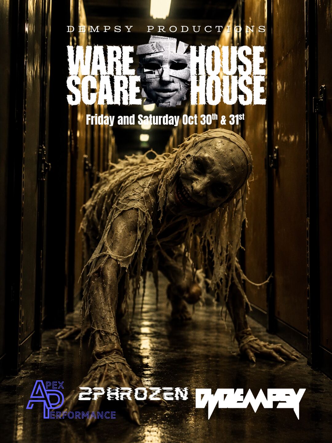 Scarehouse Warehouse: Afro-Caribbean Night | 2Phrozen x Dempsy flyer