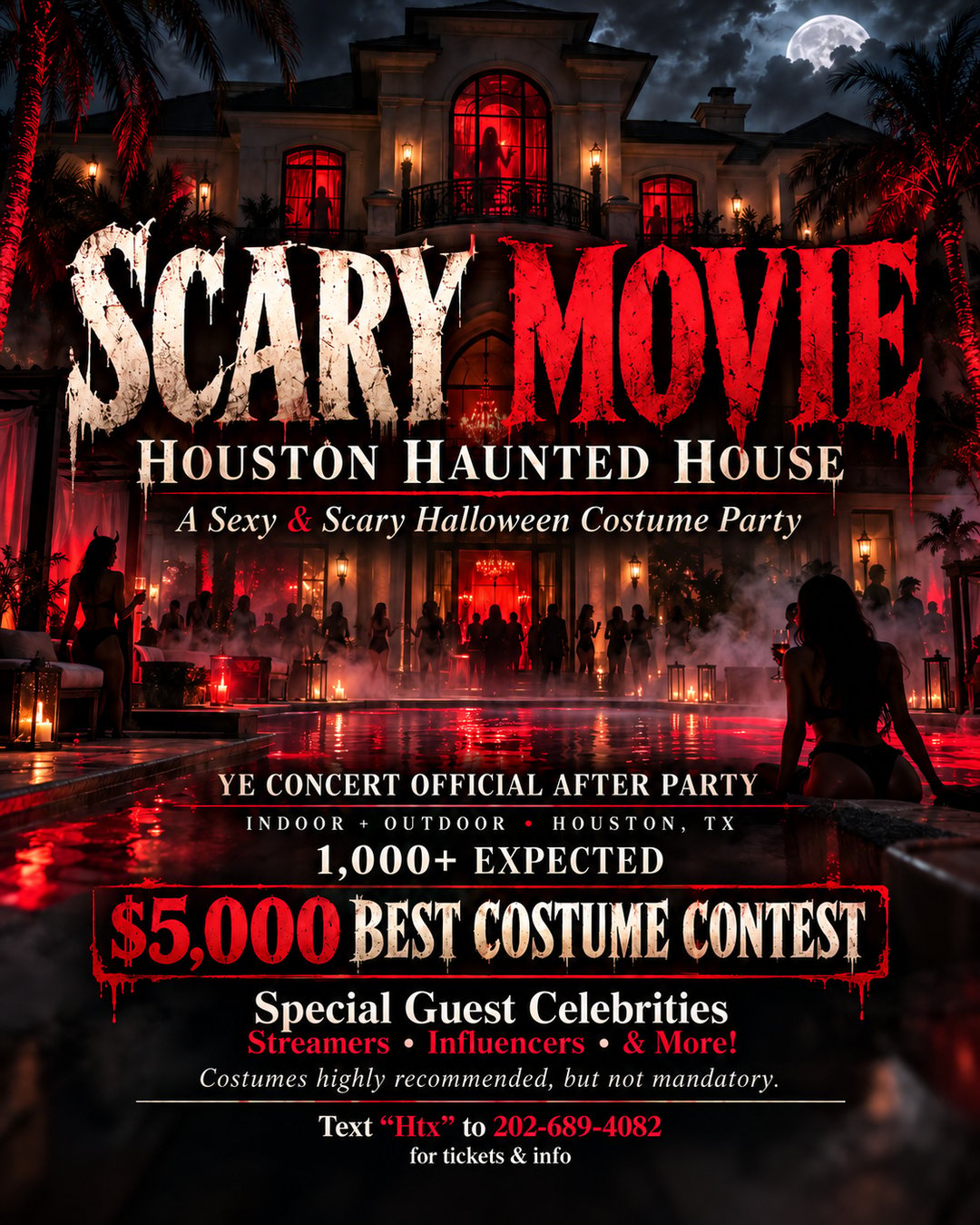 Scary Movie A Houston Haunted House flyer