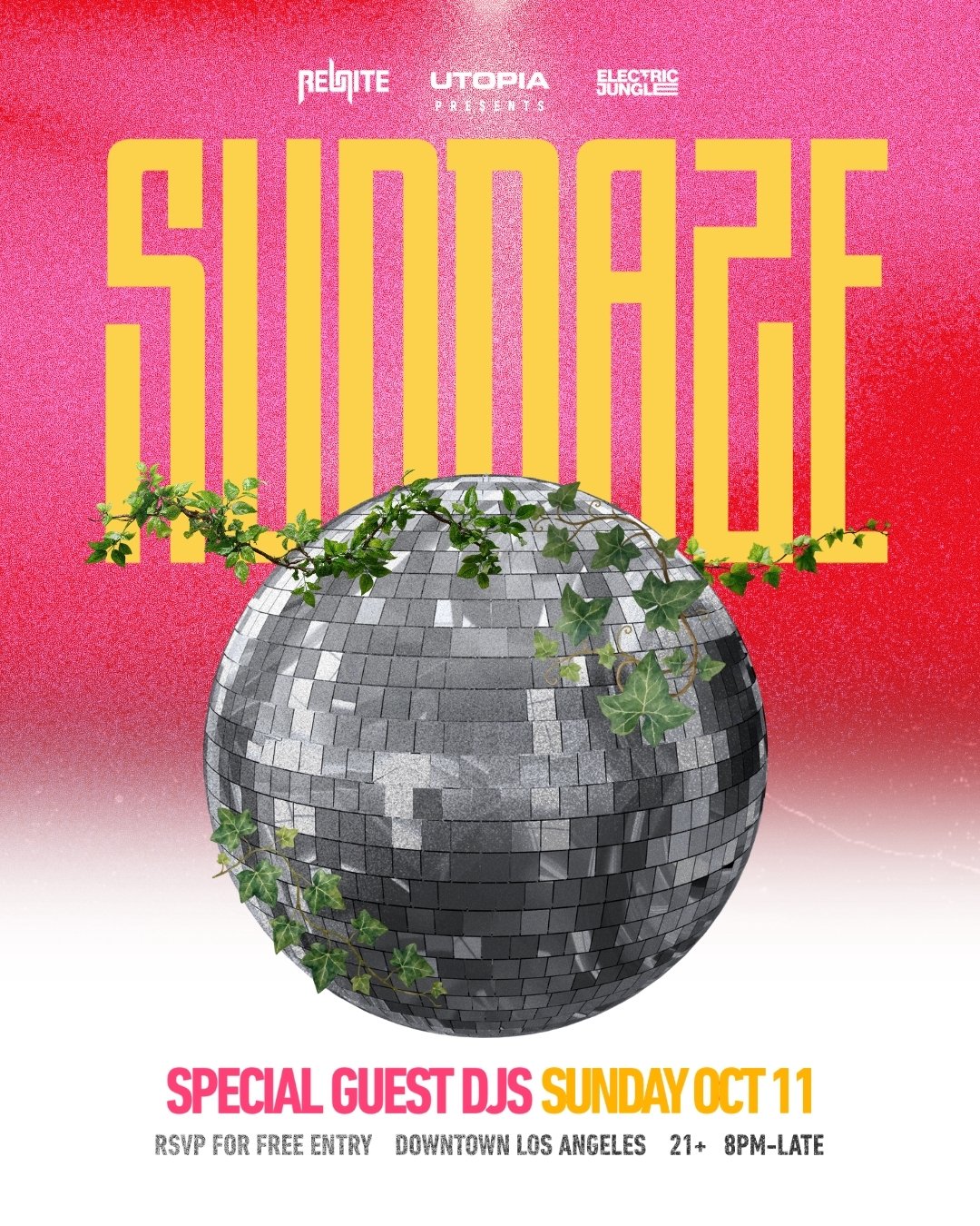 SUNDAZE - OPEN AIR EVENT at UTOPIA by REUNITE - SECRET GUEST HEADLINER & SPECIAL GUESTS flyer