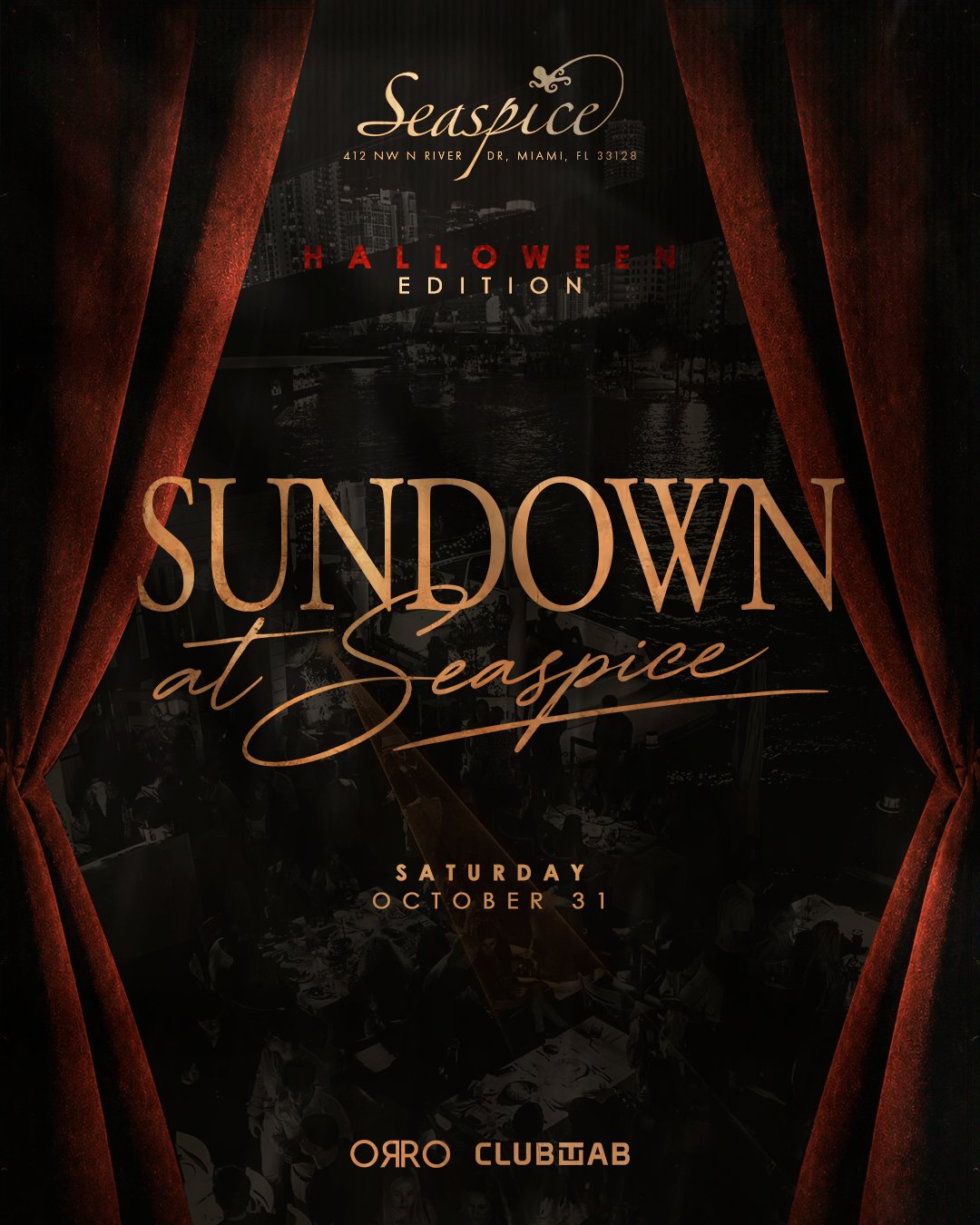 Sundown at Seaspice - Halloween Edition flyer