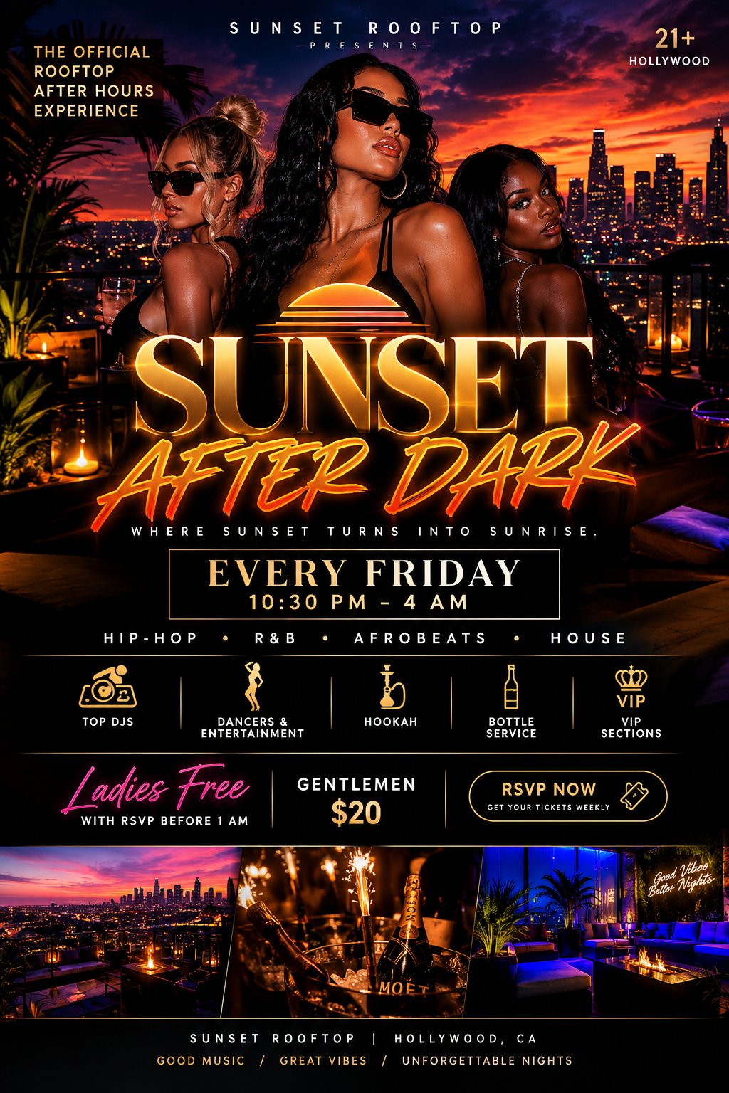 Sunset AfterDark Hollywood flyer