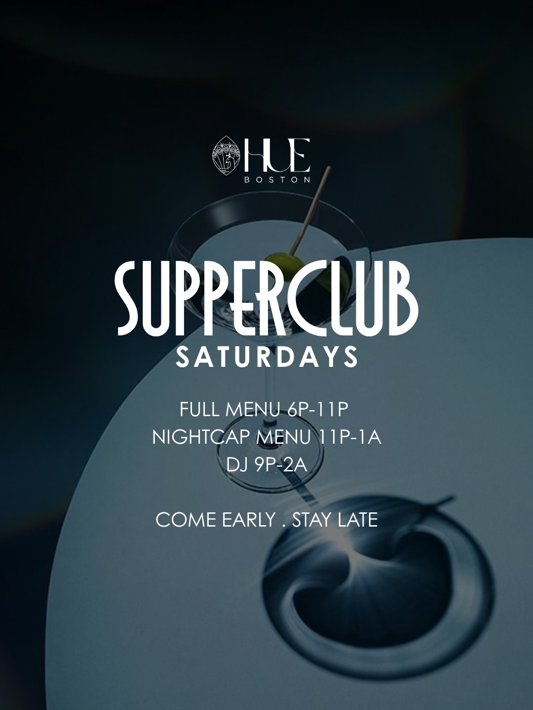 SUPPERCLUB SATURDAYS flyer