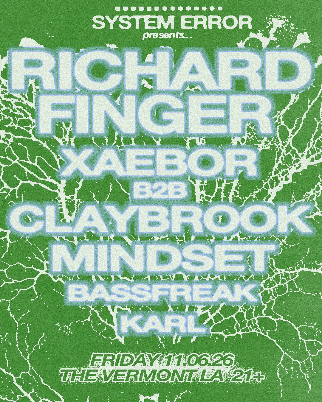 SYSTEM ERROR: RICHARD FINGER flyer
