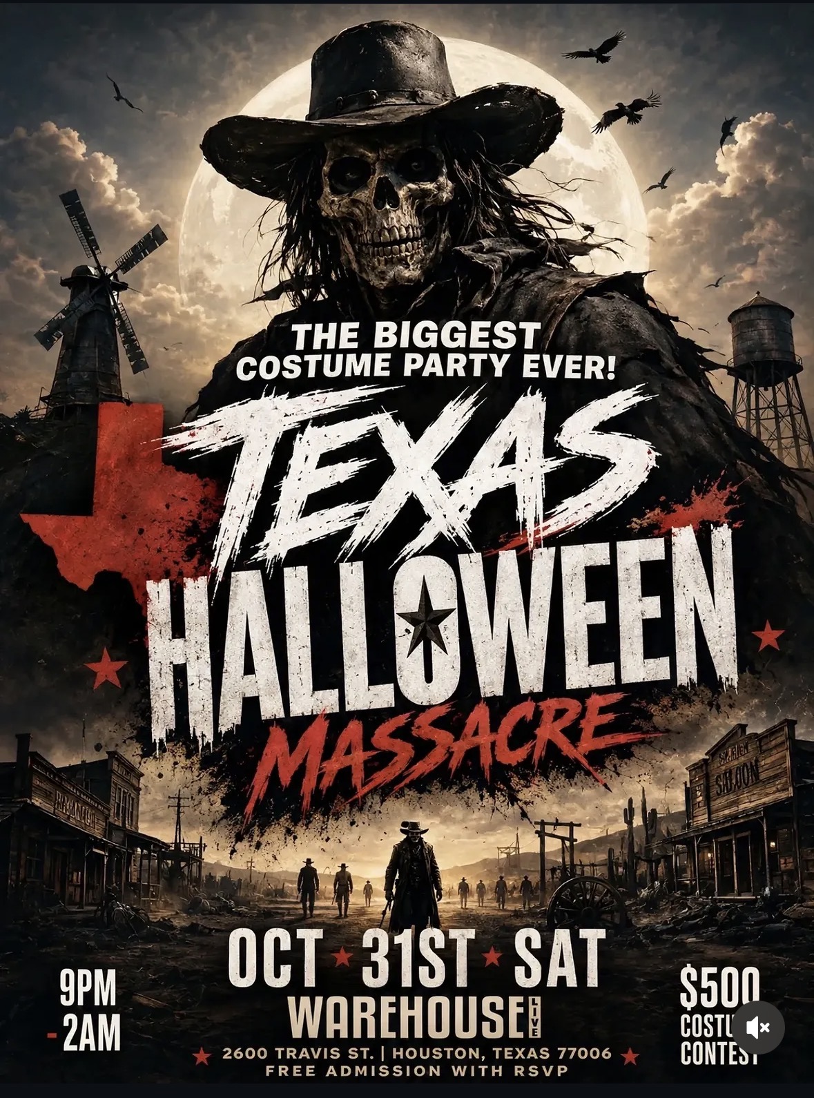 TEXAS HALLOWEEN MASSACRE 2026 flyer