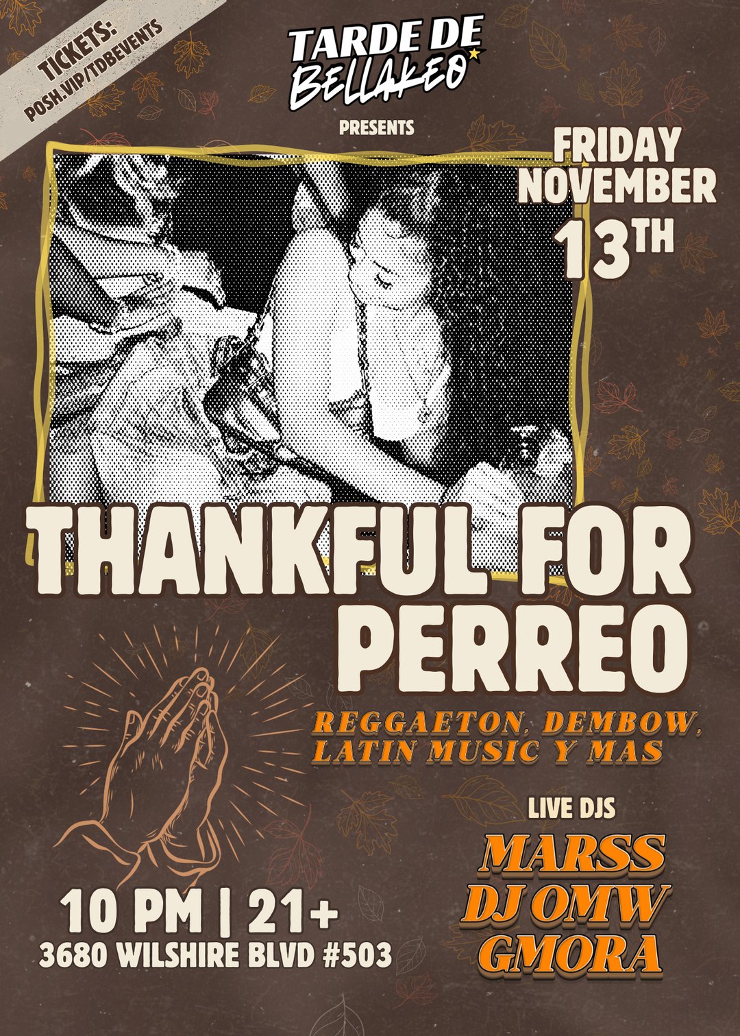 Thankful for Perreo | Reggaeton, Dembow & Latin Music (Friendsgiving Party) flyer