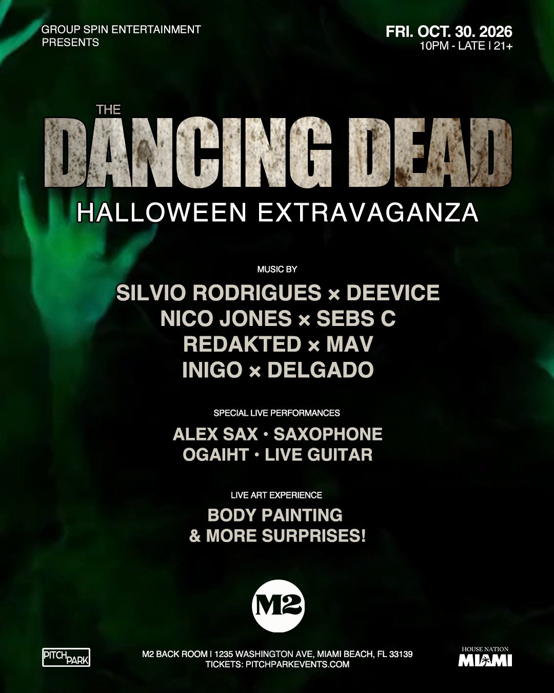 The Dancing Dead: Halloween Extravaganza flyer