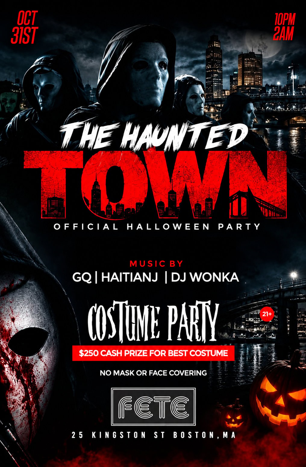 THE HAUNTED TOWN flyer
