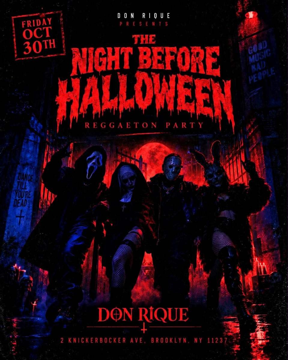 The Night Before Halloween Reggaeton Party at Don Rique flyer