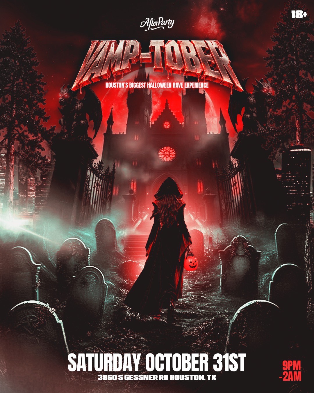 VAMP-TOBER HALLOWEEN NIGHT: HOUSTON flyer