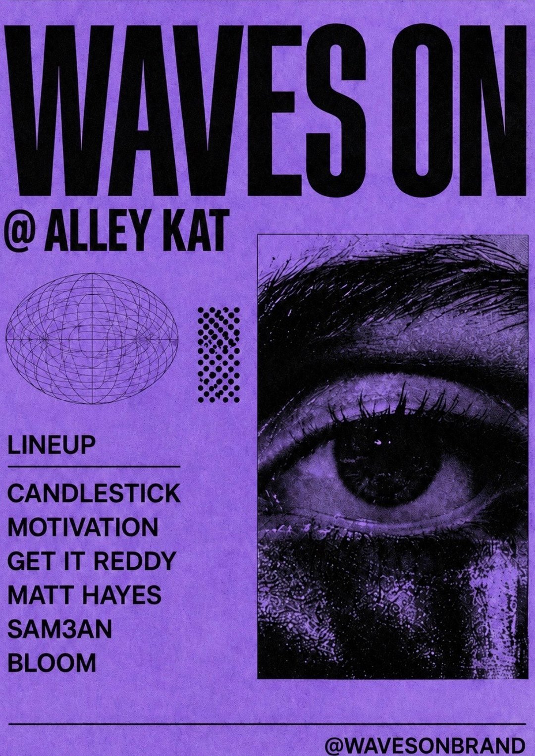 WAVES ON BRAND flyer