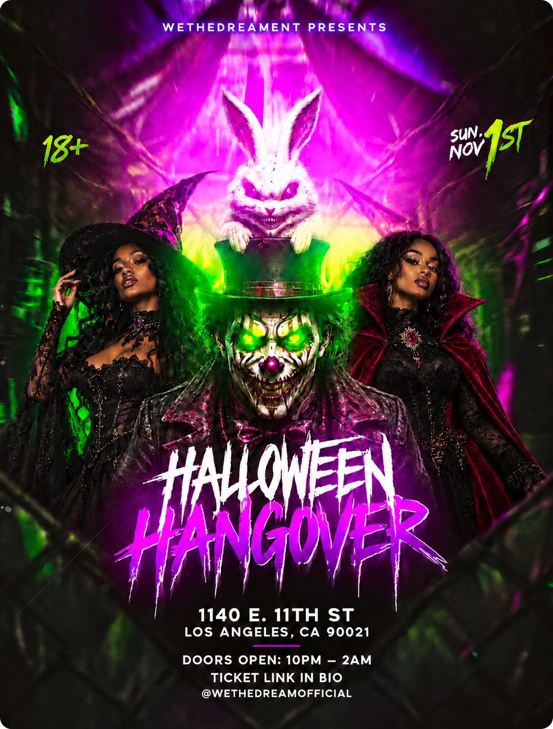 WETHEDREAMENT PRESENTS: HALLOWEEN HANGOVER flyer